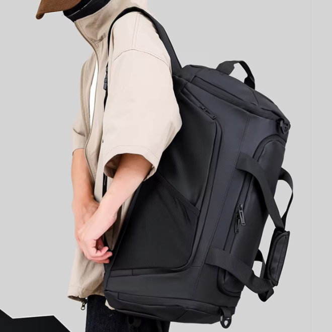 Large Capacity Sport Fitness Waterproof Duffle Bag With Shoe Storage Compartment