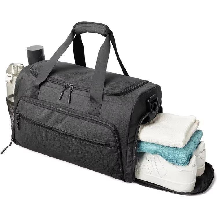 Fitness Workout Sports Travel Duffle Gym Bag With Wet Pocket amd Shoes Compartment