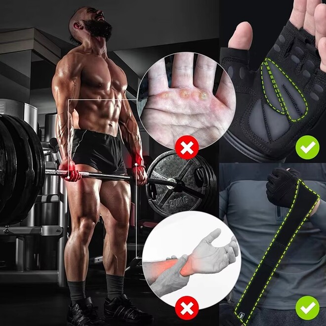 Comfort Fitness Exercise Wrist Support Cross Training Gloves