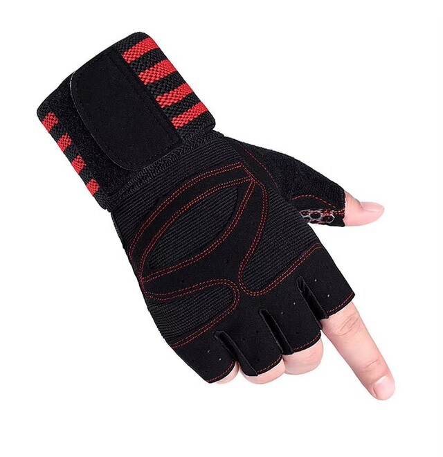 Breathable Sport Fitness Training Weightlifting Half Finger Gloves