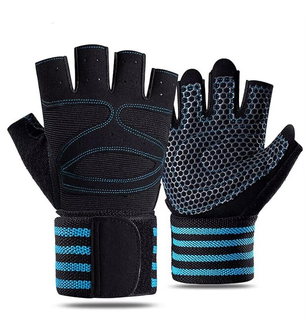Breathable Sport Fitness Training Weightlifting Half Finger Gloves