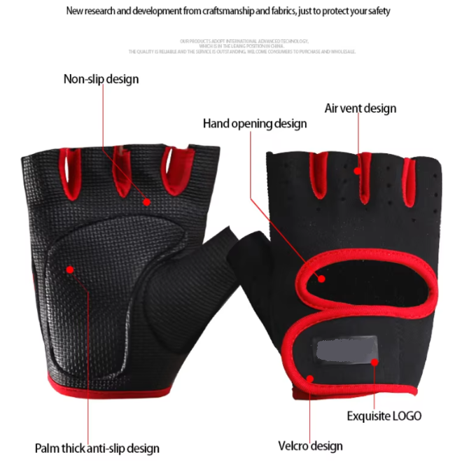 Non Slip Weightlifting Cycling Motorcycle Gym Sports Gloves