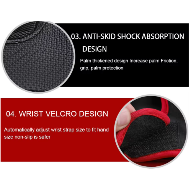 Non Slip Weightlifting Cycling Motorcycle Gym Sports Gloves