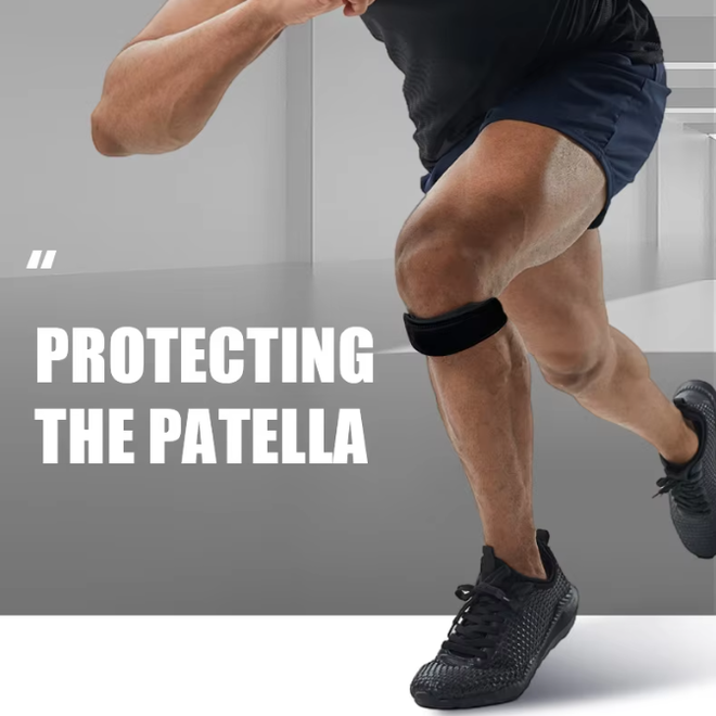 Knee Pain Relief Wide Patella Stabilizer Knee Support Band With Thickened Pad