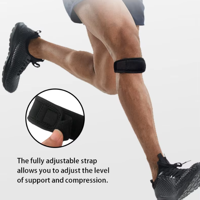 Knee Pain Relief Wide Patella Stabilizer Knee Support Band With Thickened Pad