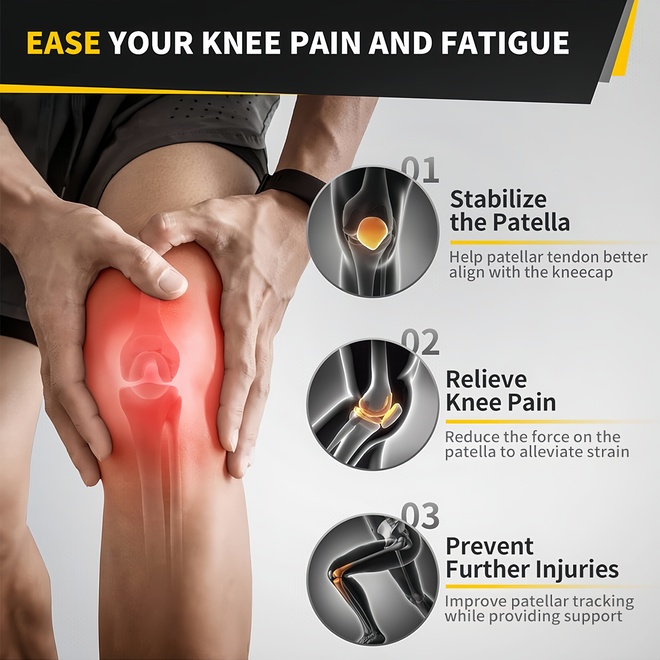 Soft Adjustable Patella Tendon Support Strap