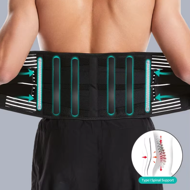 Adjustable Breathable High Elastic Lumbar Brace Belt