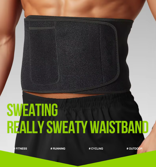 Soft Adjustable Patella Tendon Embossed Heat Waist Belt