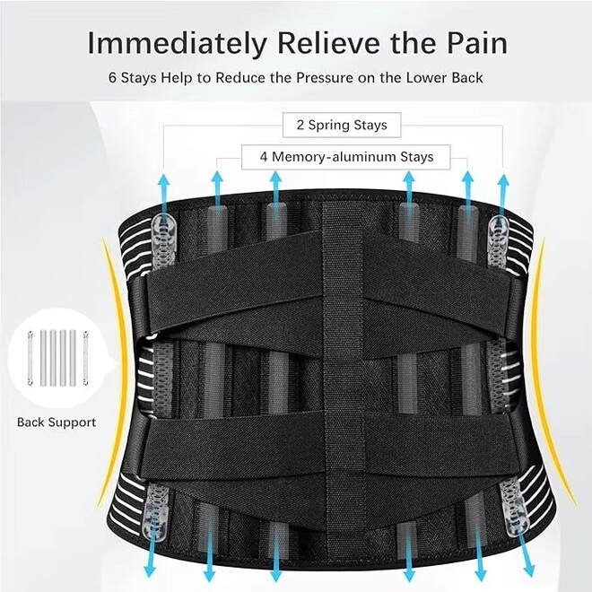 High Elastic 360 Degree Support Lumbar Back Protector